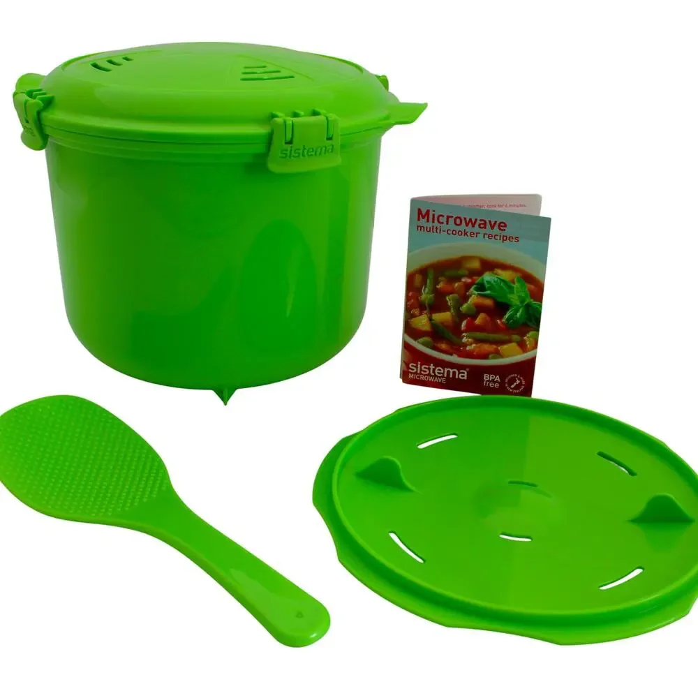 Sistema Lime Green Rice Microwave Multicooker Steamer Hard to find color!